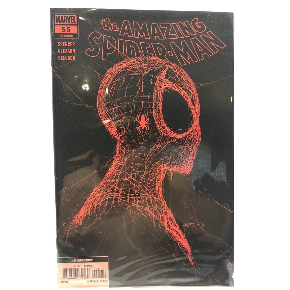 AMAZING SPIDER-MAN 55 PATRICK GLEASON 2ND PRINT RED WEB VARIANT MARVEL